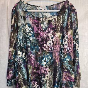 Avenue Long Sleeve top 3X